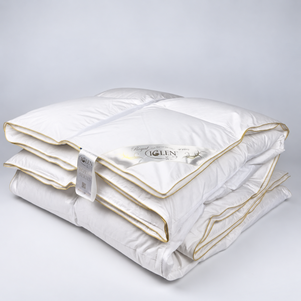 Ковдра пухова Royal Series Climate-comfort з сірим пухом